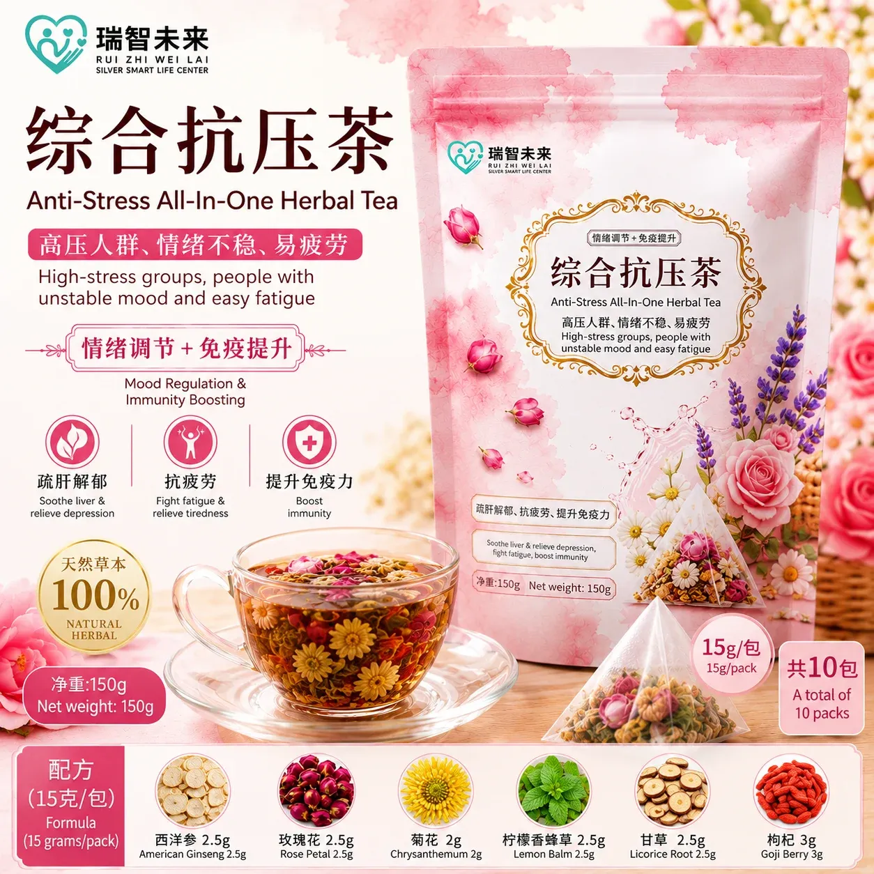 Anti Stress All-In-One Herbal Tea