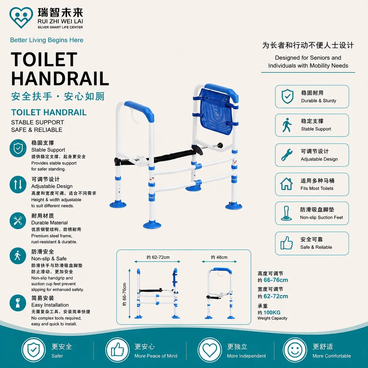 TOILET HANDRAIL