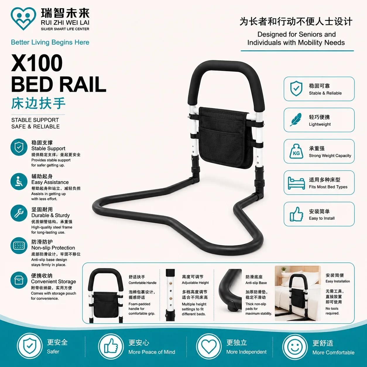 X100 BED RAIL