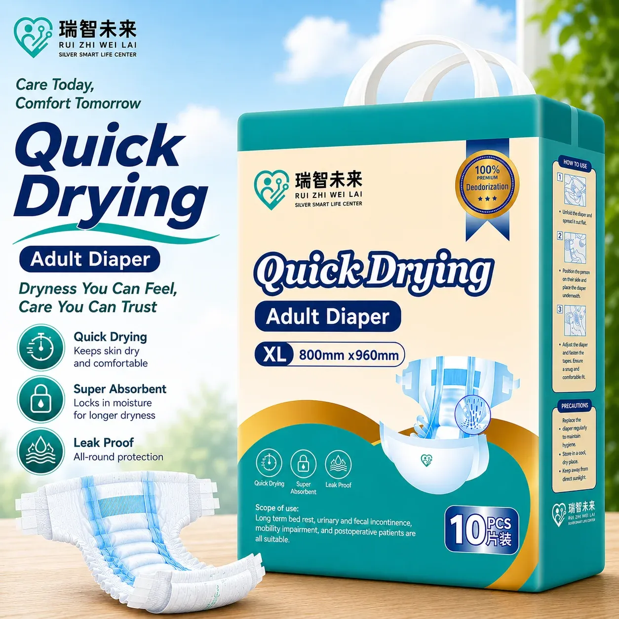 Adult Diaper Wrapped - XL